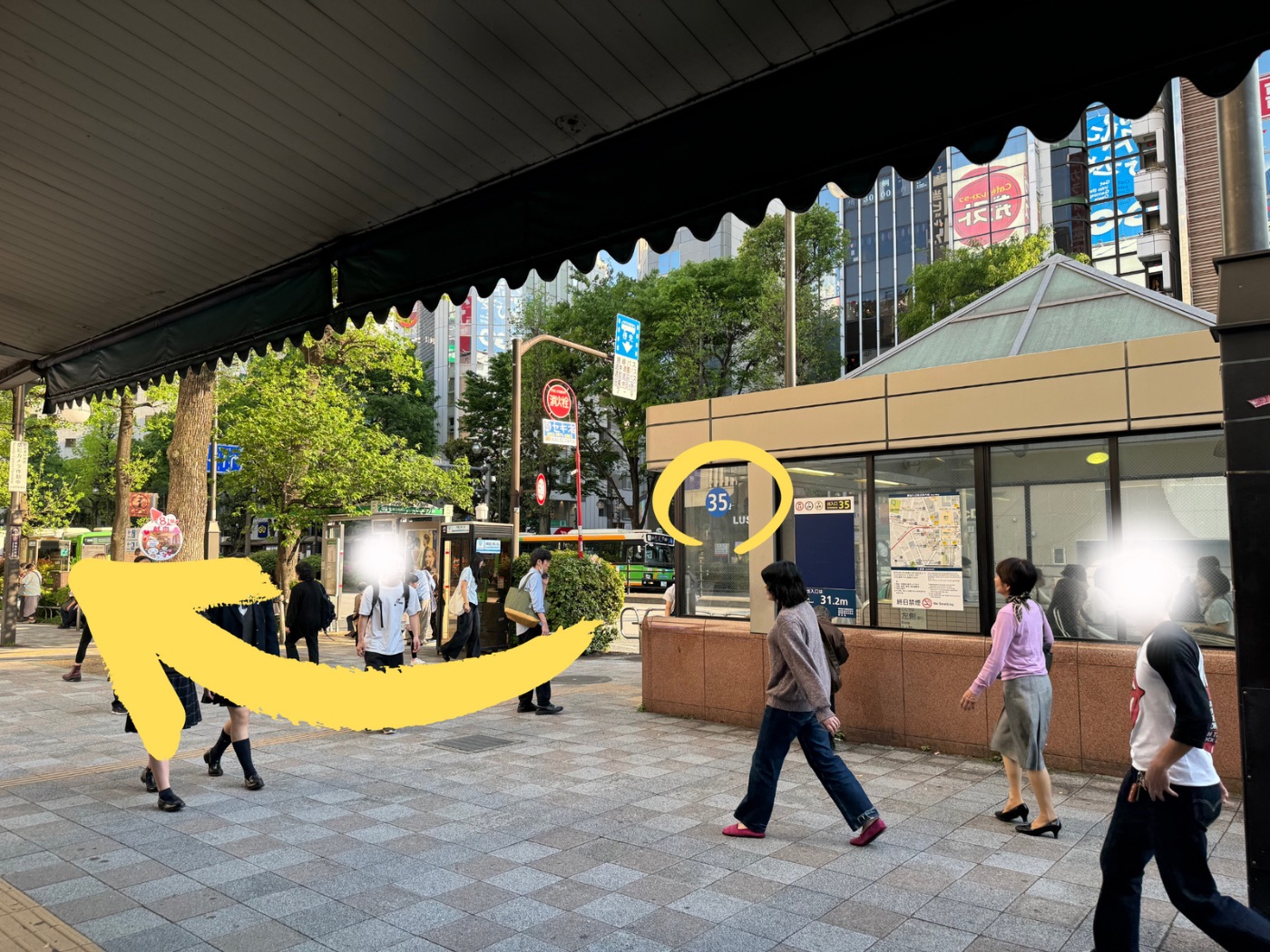 池袋駅東口35番出口。PriGym（プリジム）への最寄り出口です。